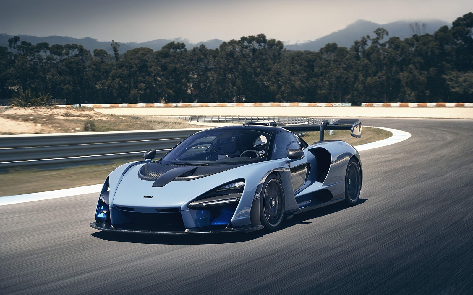 McLaren Senna at speed on circuit